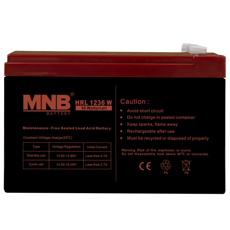 Аккумулятор MNB HRL1236W (12В 10Ач)