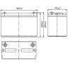Аккумулятор MNB HRL12610W (12В 135-150Ач)