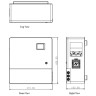 Аккумулятор MNB LFPW-12.8-100 LCD Touch (12.8В, 100 Ач, LiFePO4)