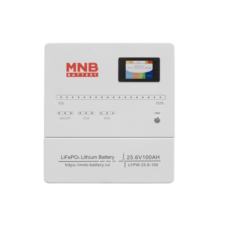 Аккумулятор MNB LFPW-25.6-100 LCD Touch (25.6В, 100 Ач, LiFePO4)