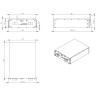 Аккумулятор MNB LPR-51.2-100, 3.5U LED (442х592х150мм),